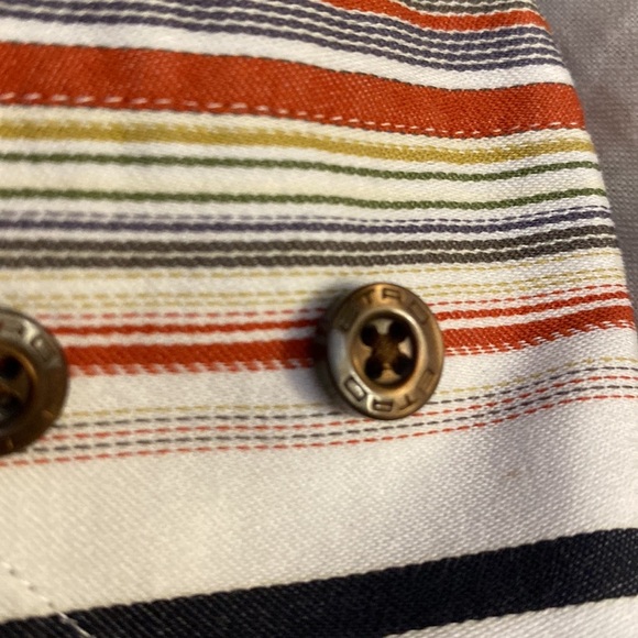 Etro Striped Slim Fit Shirt with Logo and Pegaso - Picture 6 of 9